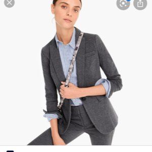 Jcrew parke blazer in ponte, size 0, grey